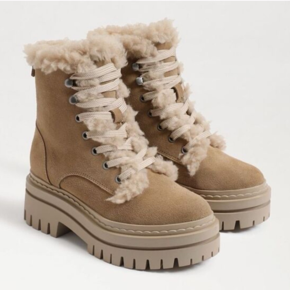 NWT Sam Edelman Kyler 2 Lace Up Cold Weather Boots Sz 7,5 - Picture 2 of 6